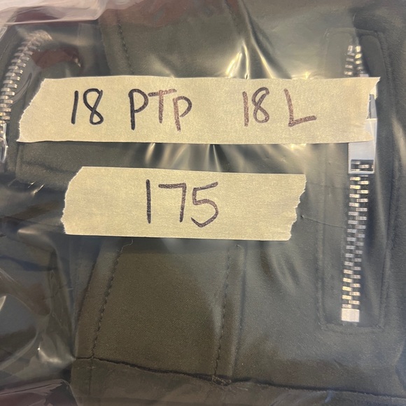 Zara Dark Green Faux Suede Biker Moto Jacket - Picture 11 of 11